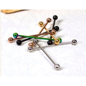 Lanza de Oreja en Acero – Joyería Básica para Piercing Bolita